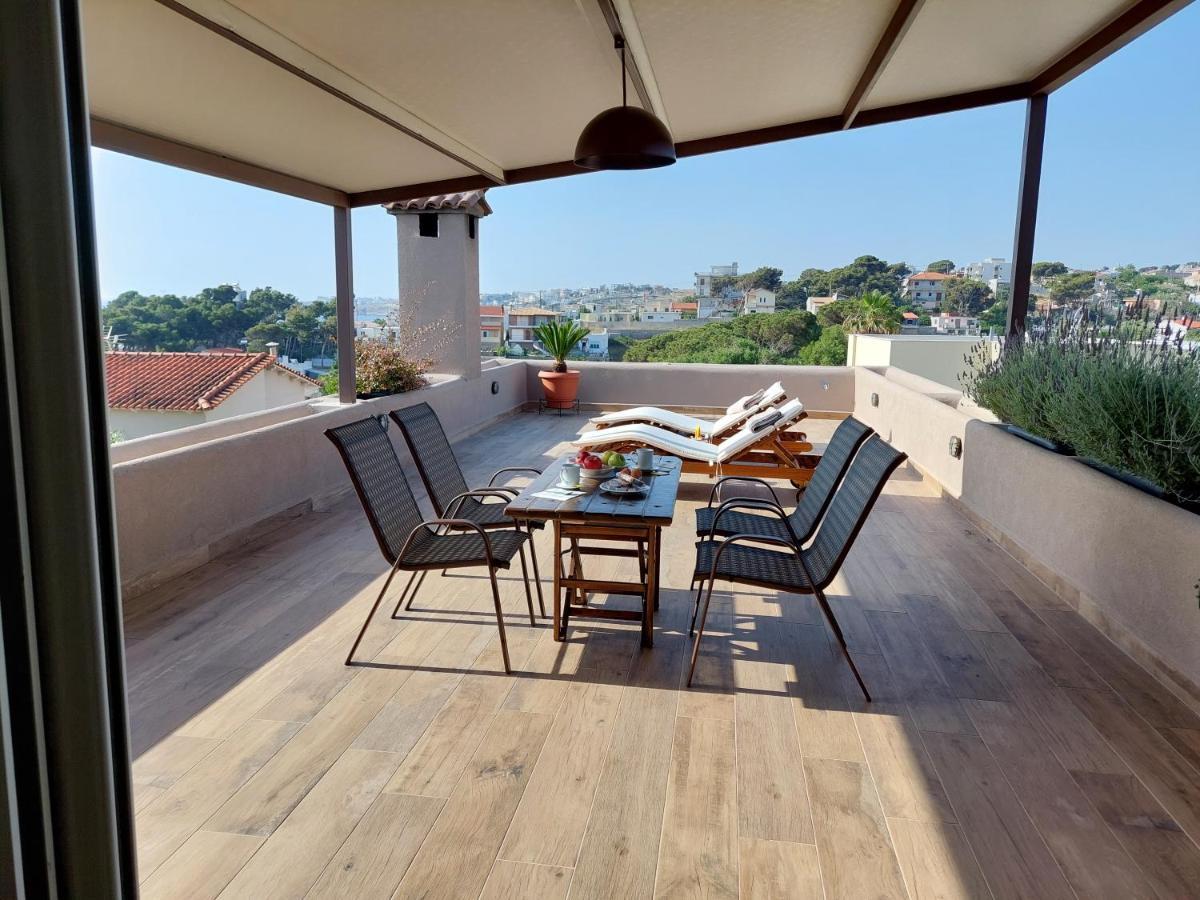 Néa Mákri Sea View Apartment 15 Min From Athens Airport מראה חיצוני תמונה